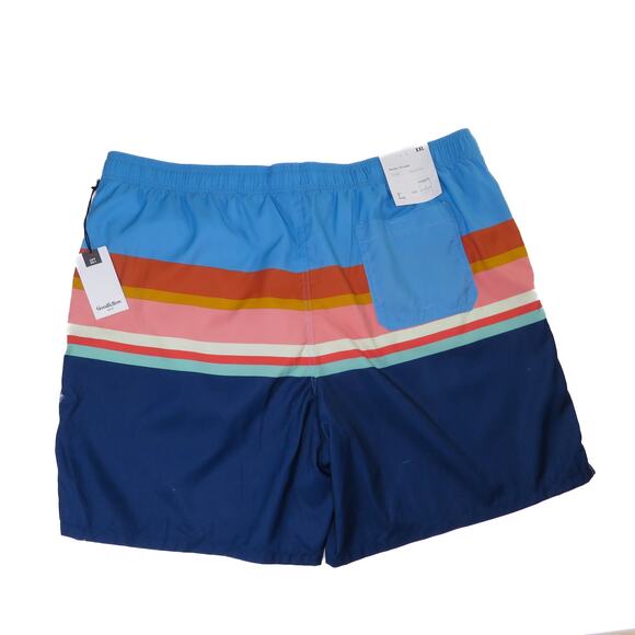Goodfellow & Co. Multicolored Striped Men's Swim Trunks XXL NWT - Picture 2 of 8
